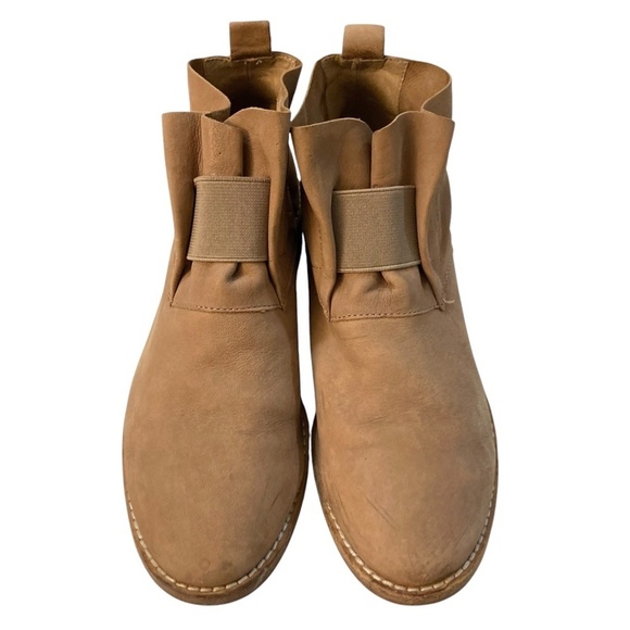 EILEEN FISHER Soul Nubuck Leather Ankle Desert Boots Antelope Brown - Picture 2 of 12